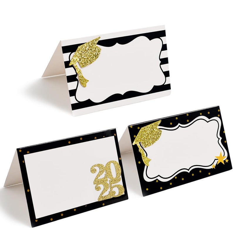 BCHOCKS 24pcs Graduate Place Cards - Graduation Food Labels for Buffet Table - Cheese Labels & Candy Table Supplies - Reusable Party and Graduation Party Decorations - Image 1